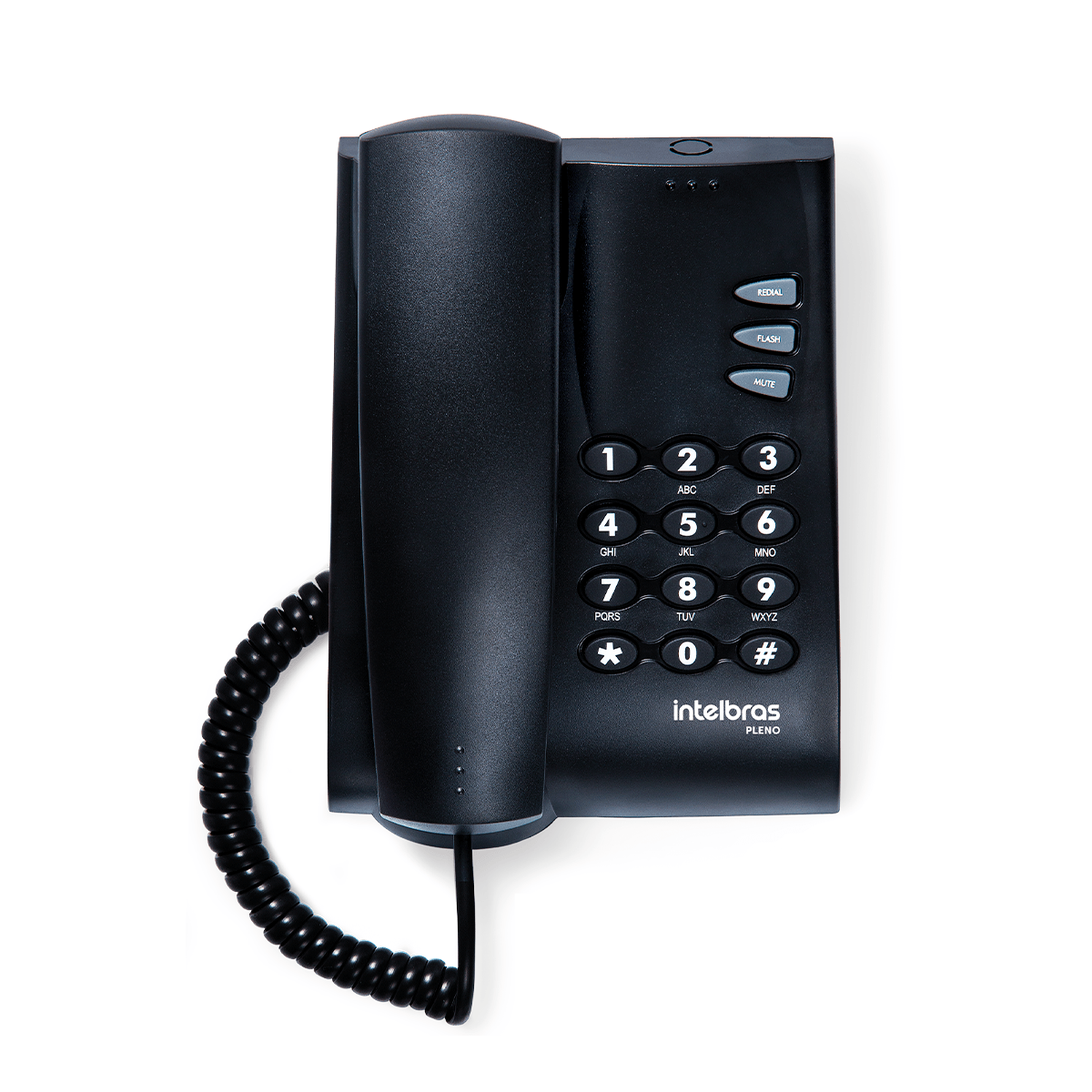 TELEFONE INTELBRAS PLENO 4080051 COM FIO MESAPAREDE PRETO