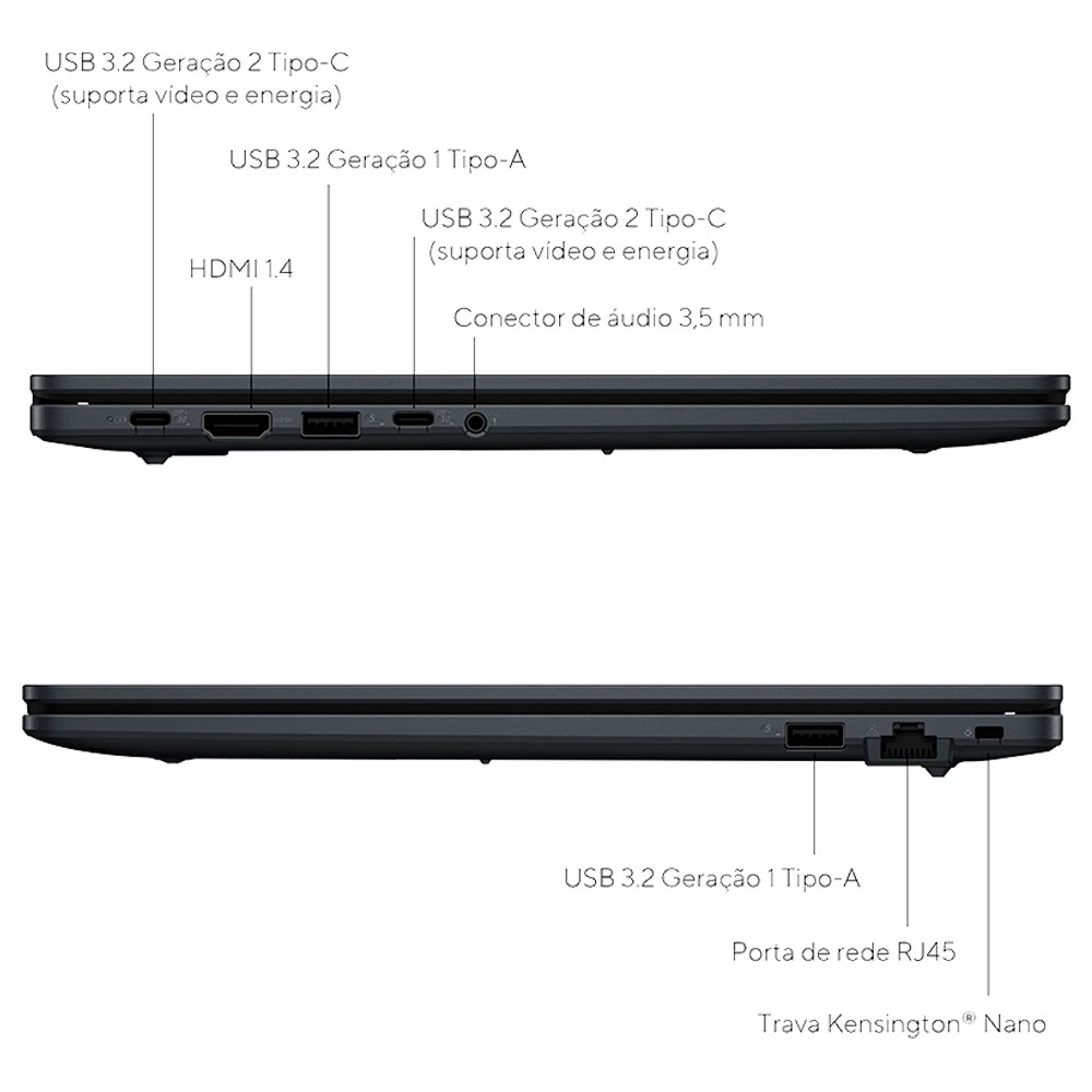 Notebook ASUS ExpertBook B1 15,6" FHD B1503CVA-BR — i5-13420H / 16GB DDR5 / 512GB SSD / FreeDOS — imagem 4
