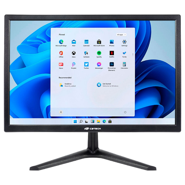 MONITOR LED 19" C3TECH MR-19 HD / VESA / VGA / HDMI / 60HZ / 5MS