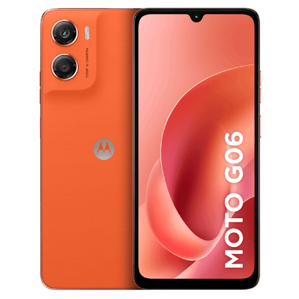 SMARTPHONE MOTOROLA G06 XT2535-1 6,9" HD+/ 4G/ 4GB/ 128GB/ ANDROID 15/ LARANJA