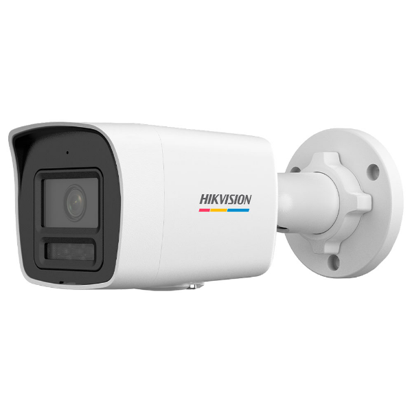 Camera Hikvision IP AcuSense ColorVu 3.0 2MP Full HD Bullet 2.8mm Luz Branca 30m Mic Embutido IP67 DS-2CD1027G3-LIU